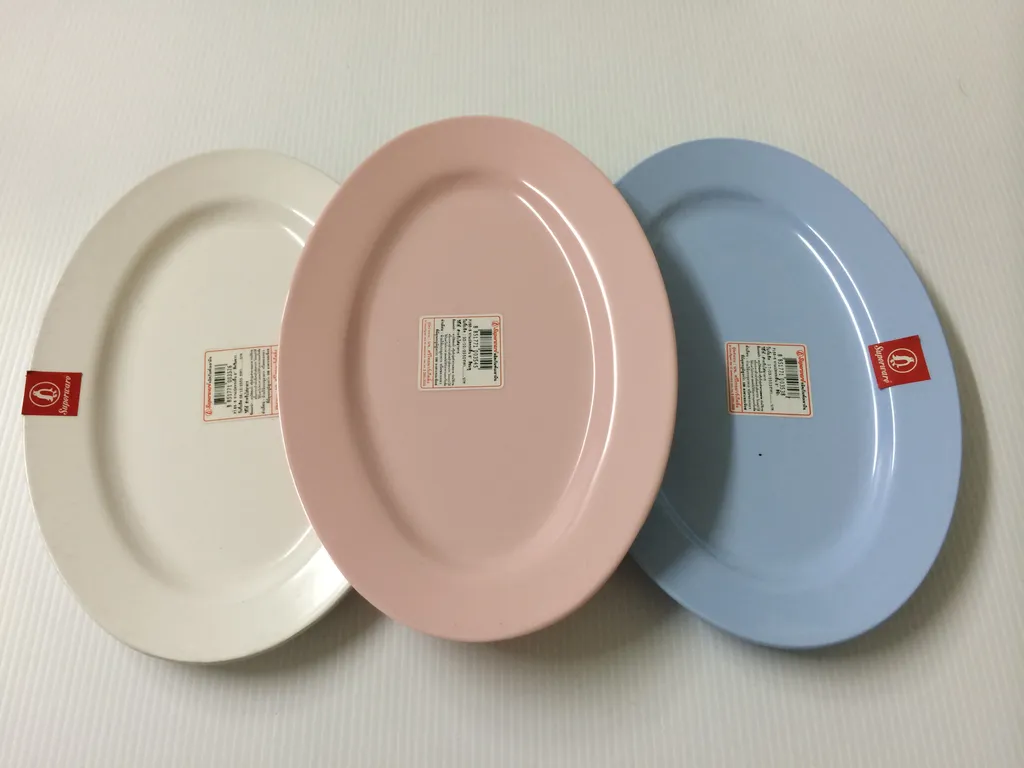 P168-8 จานเปลทรงตื้น 8" ฟ้า (1x24)