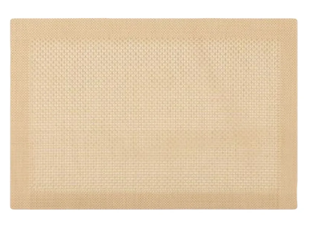 PM000434 เสื่อรองจาน 4x4 มีกรอบทอง