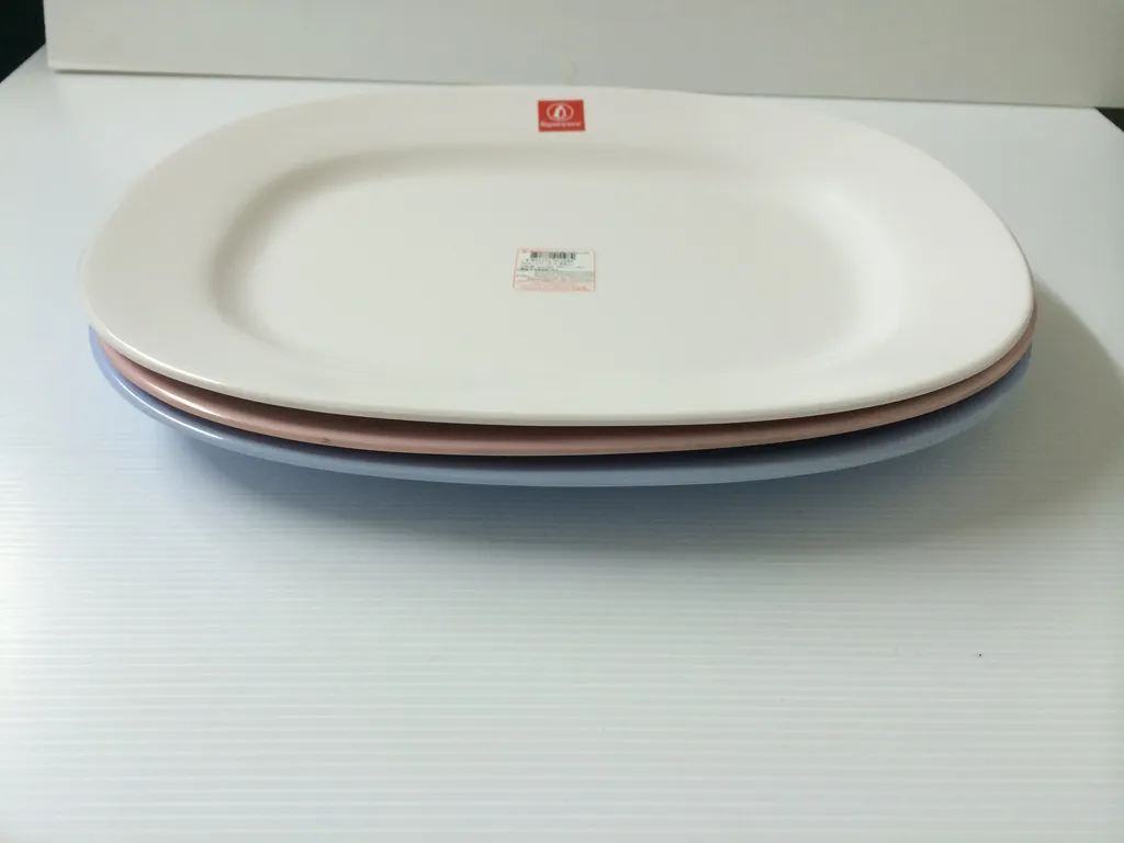 P415-12 จานเปล 12" ครีมขาว (1X6)