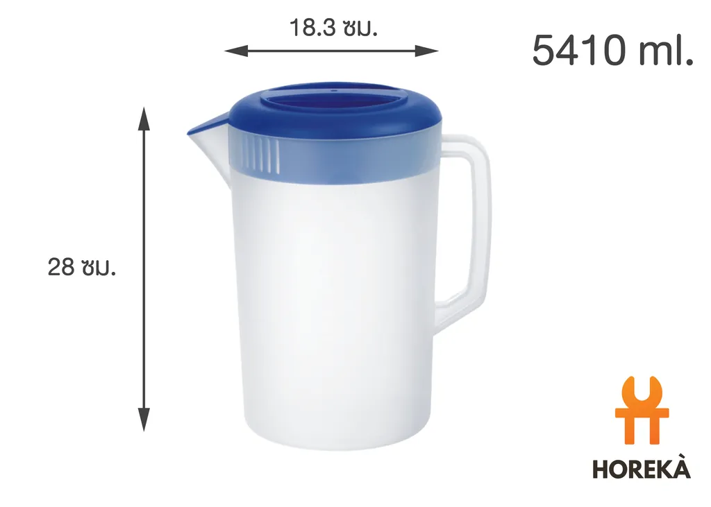 พิชเชอร์ #8906PP 5410ML. (D18.3*H28cm.) เกรด PP (1*18)
