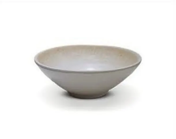 L560859 ชามราเมน 5.8 นิ้วสีขาวขอบลายส้ม