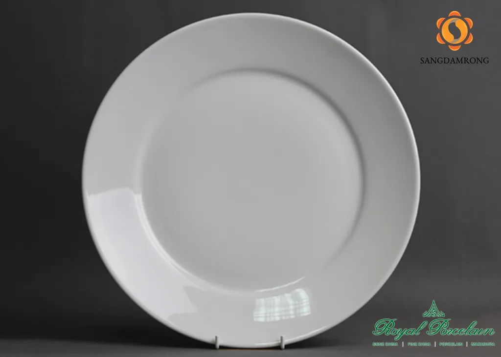 (D) #P0324 w/w จานกลมมีขอบ 29cm. (1*12)