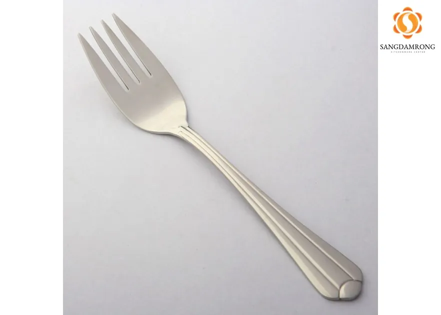 (D) 99-18 ส้อมเสริฟ ลายอินทนนท์ (3.6x21.2cm.)