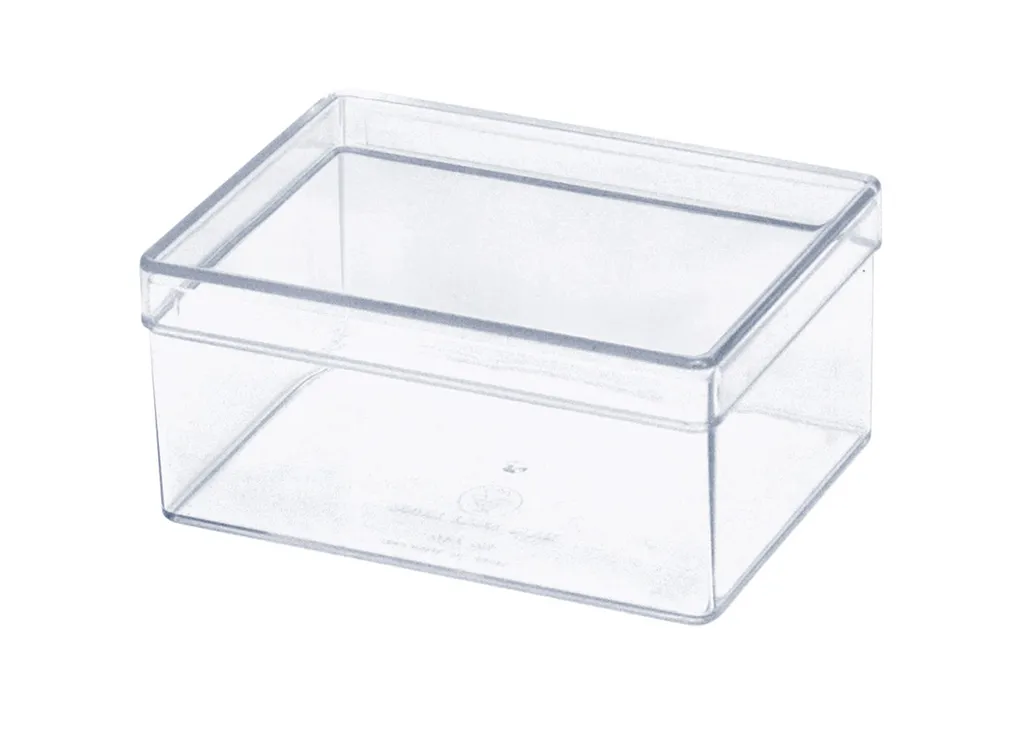 กล่องนามบัตรเหลี่ยมใส 417(1*50 ใบ) 9.5*6*3.5 ซม.