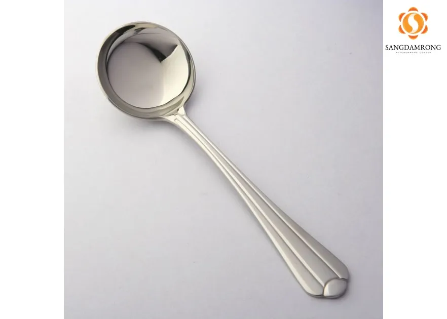 (D) 99-03 ช้อนซุปใหญ่ ลายอินทนนท์ (5.5x19cm.)