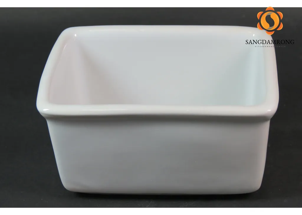 ที่ใส่ซองน้ำตาลเหลี่ยมขาว (9x6.5x5.2 ซม.)