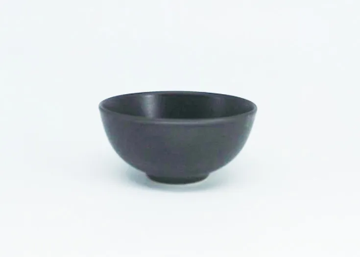 ถ้วยข้าวต้มใหญ่ดำ 12x6 ซม.