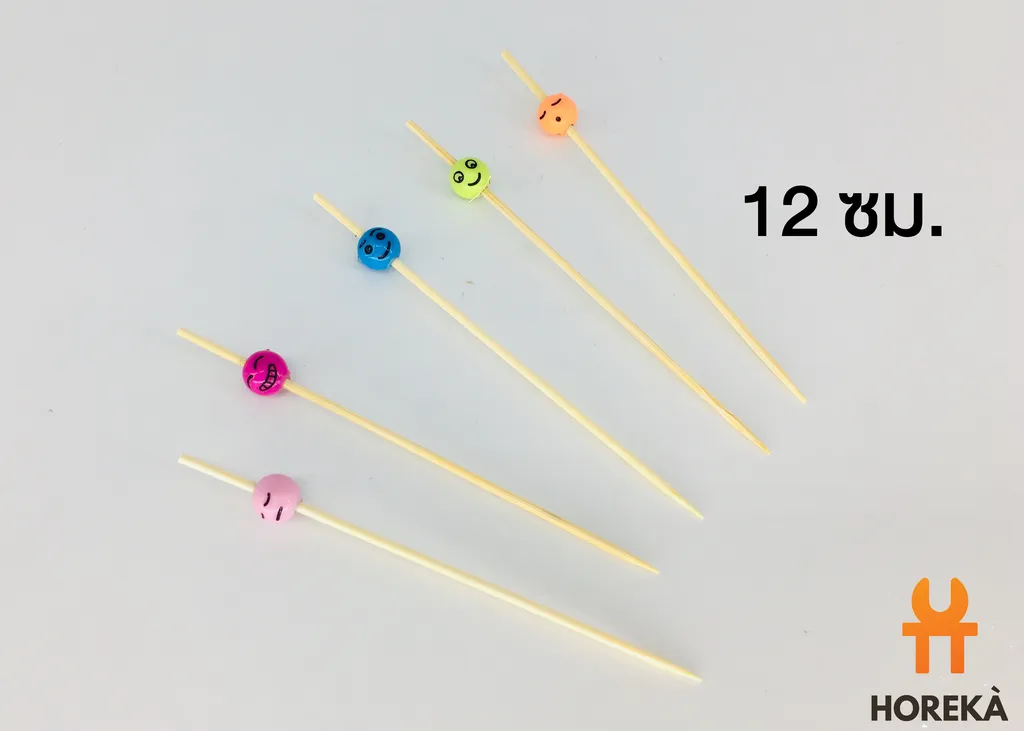 ไม้จิ้ม 12 ซม. - รูปหน้า #A15-92 (50อัน/แพ็ค) (1*50*200)