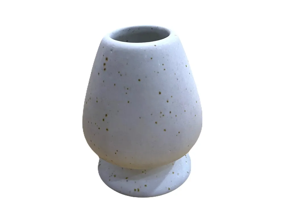 ที่วางแปรง สีขาวเม็ดจุด