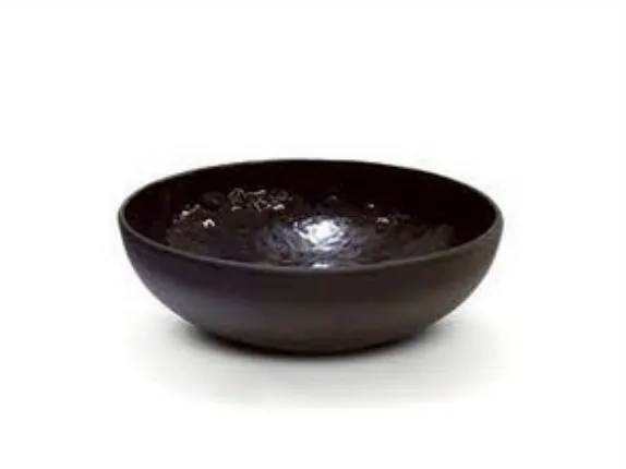 L530445 ชามแบ่งทรงเตี้ย 4.5 นิ้ว สีช็อกโกเลต-ทอง