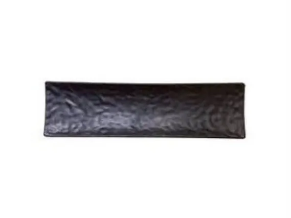 L530114 จานเปลเหลี่ยมผืนผ้า 14.5 นิ้ว สีช็อกโกเลต-ทอง