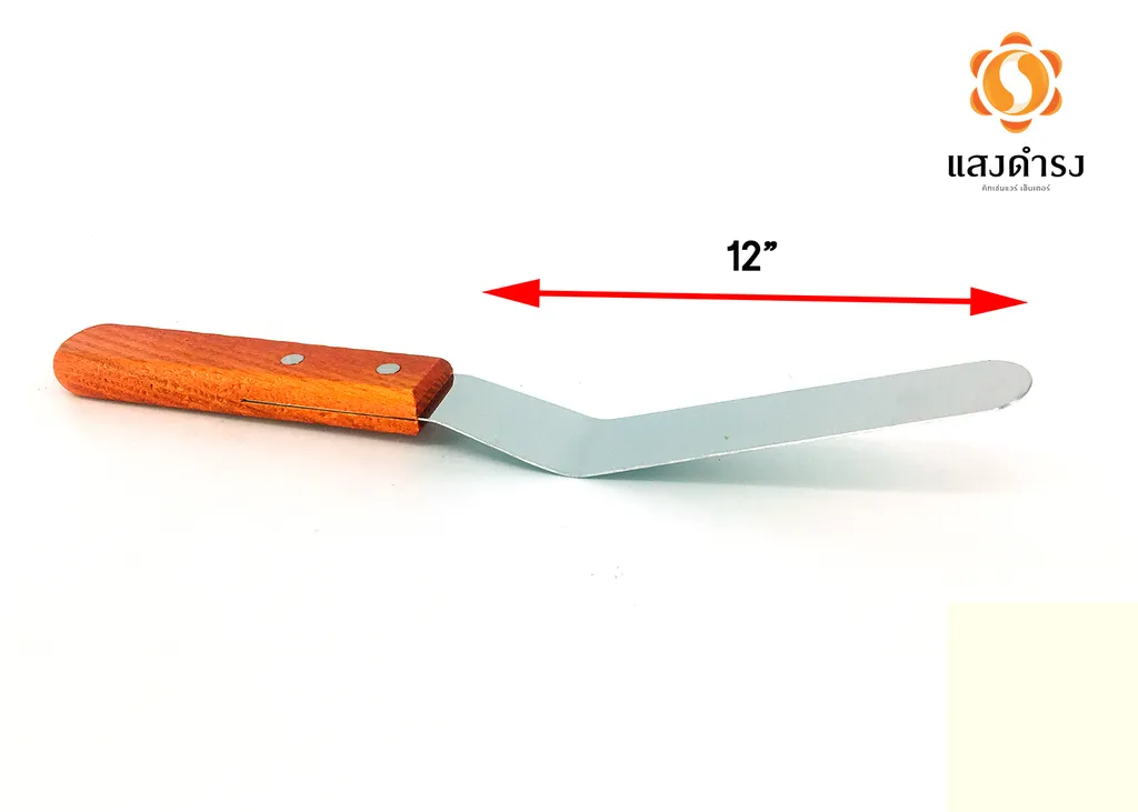 สปาตูล่าคอม้าด้ามไม้ 12"