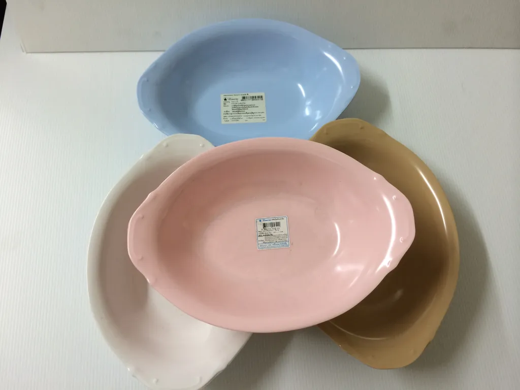 B829-9.5 ชามเปล 9.5" ชมพู (1x12)