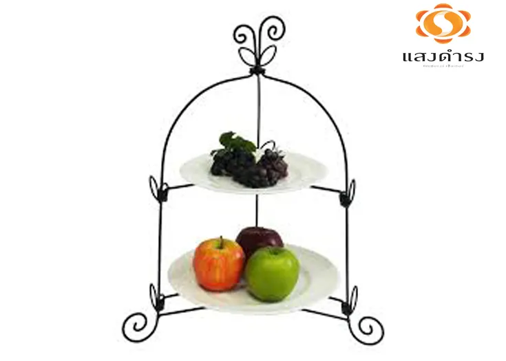 FF001SSที่วาง 2 ชั้นลวดเหล็กพับได้