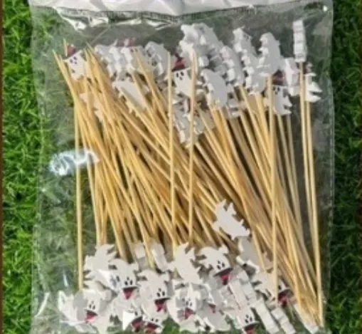 ไม้จิ้มแฟนซี 12 ซม. แบบ B - ผี (1*100)