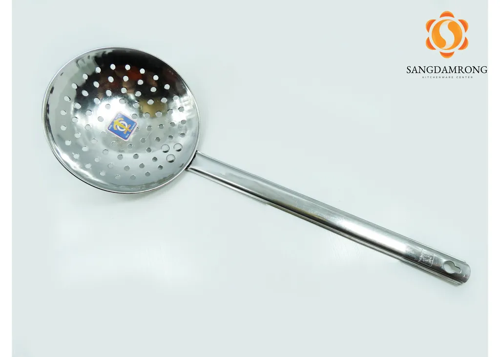 ตักของทอดรูกลมด้ามSL 7" (0188)สมอ