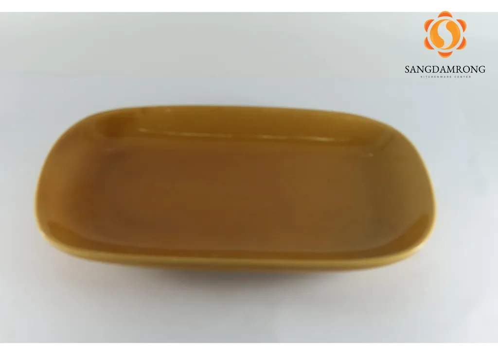 พิเศษ (D) จานเปล 12" ตาล