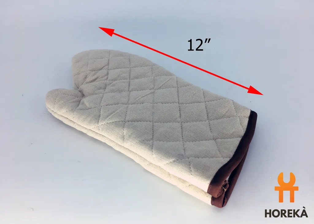 ถุงมือสีครีม L 12"