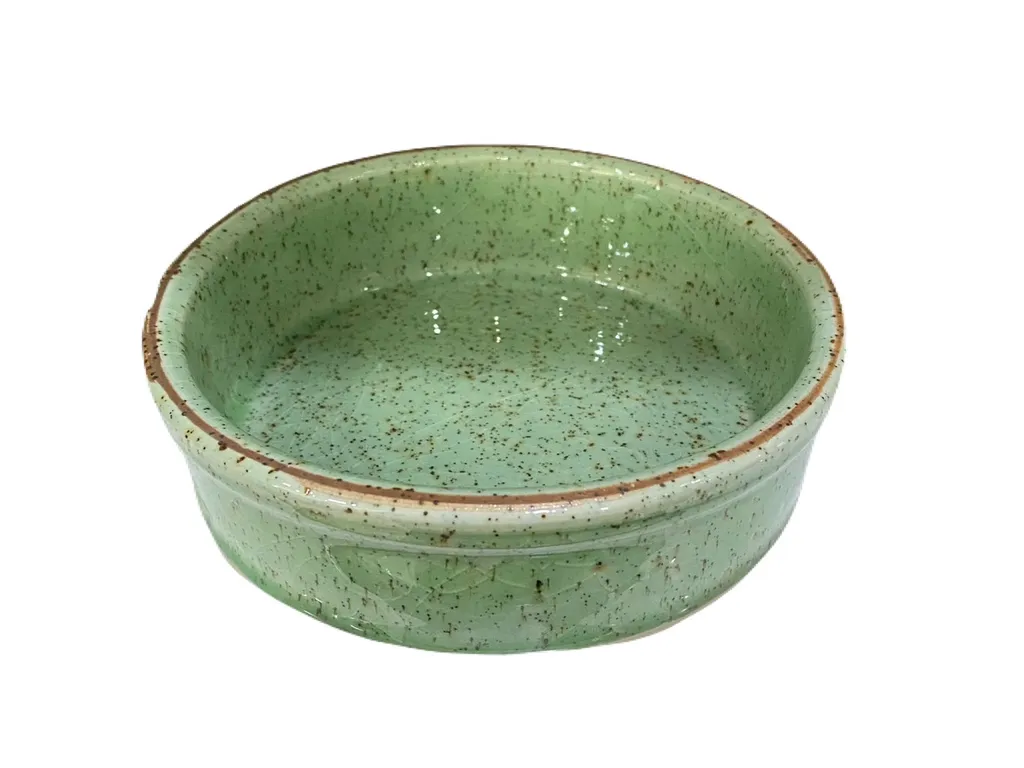 ชามปิ่นโต 6.5 สีเขียวศิลาดลจุดสนิม