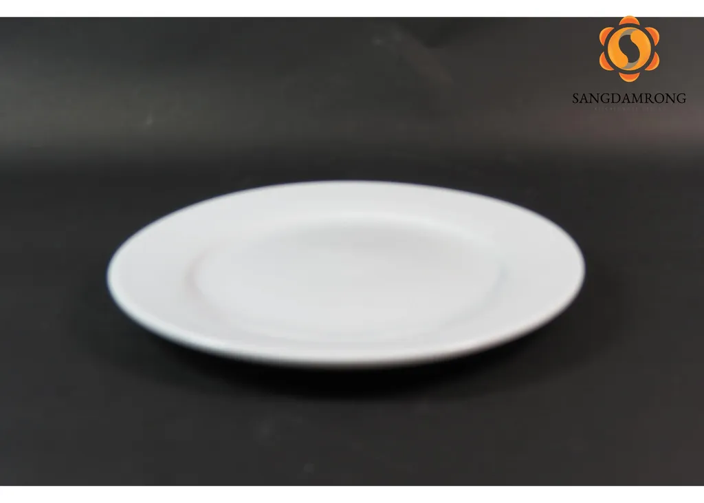 จานกลมขาว 10"cp (1x24)