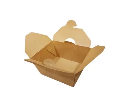 PFC-800K กล่องกระดาษคราฟท์ฝาเกี่ยว 800ml. (1*25*8)