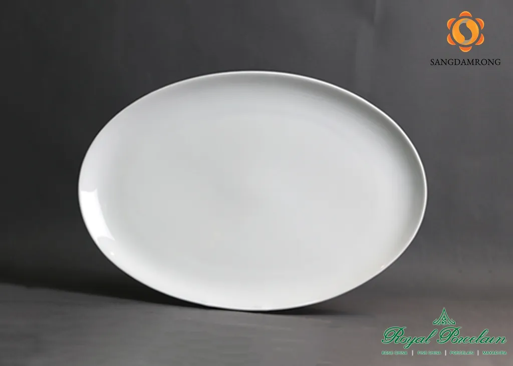 #P4065 w/w จานเปลรี 35.5cm. (1*12)