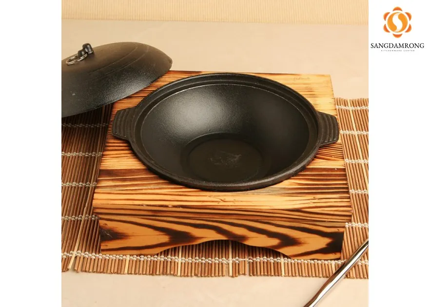 #HP-4 ชามซุป +ฝา 19 ซม. แท่นวางไม้