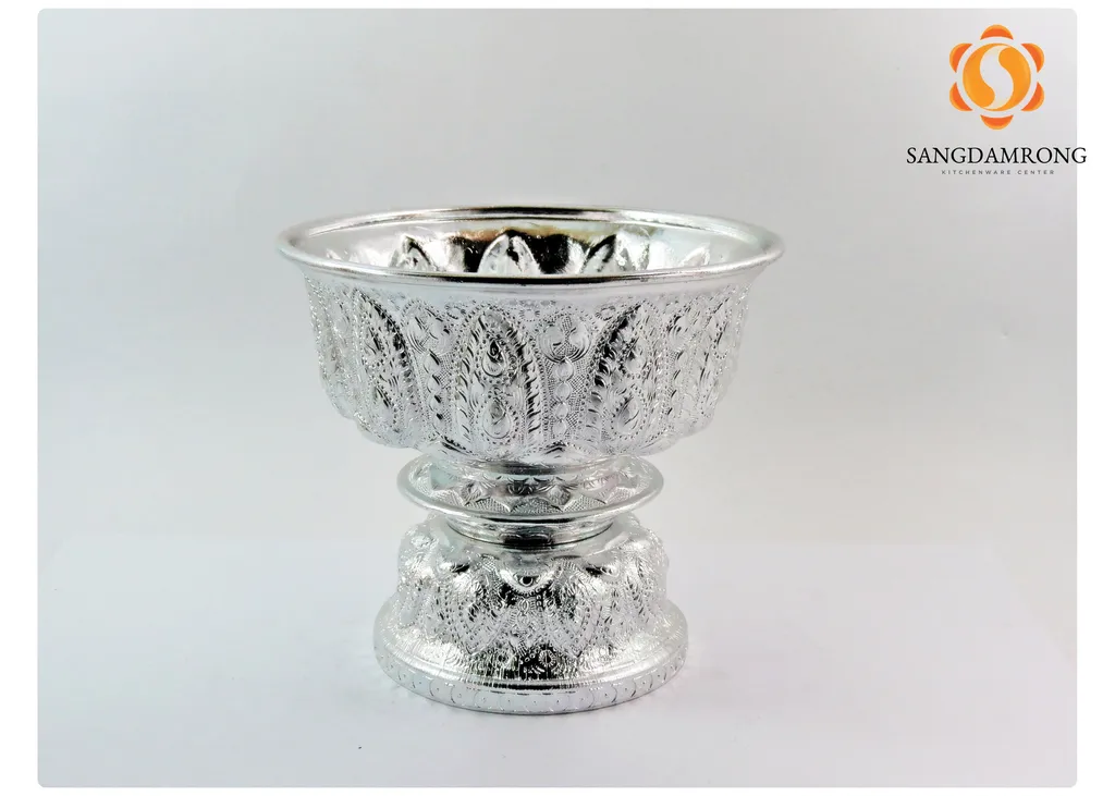 พานรัฐธรรมนูญ 12 ซม.เงิน