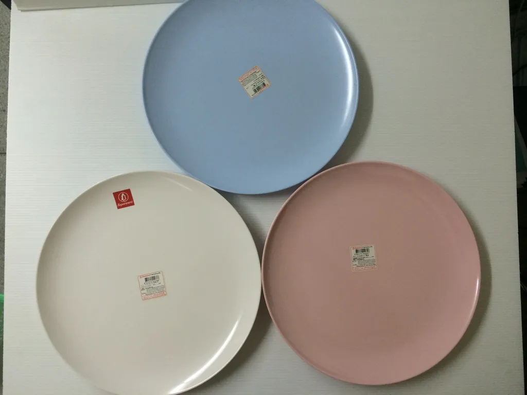 P101-10 จานชุด 10" ครีมขาว (1x12)