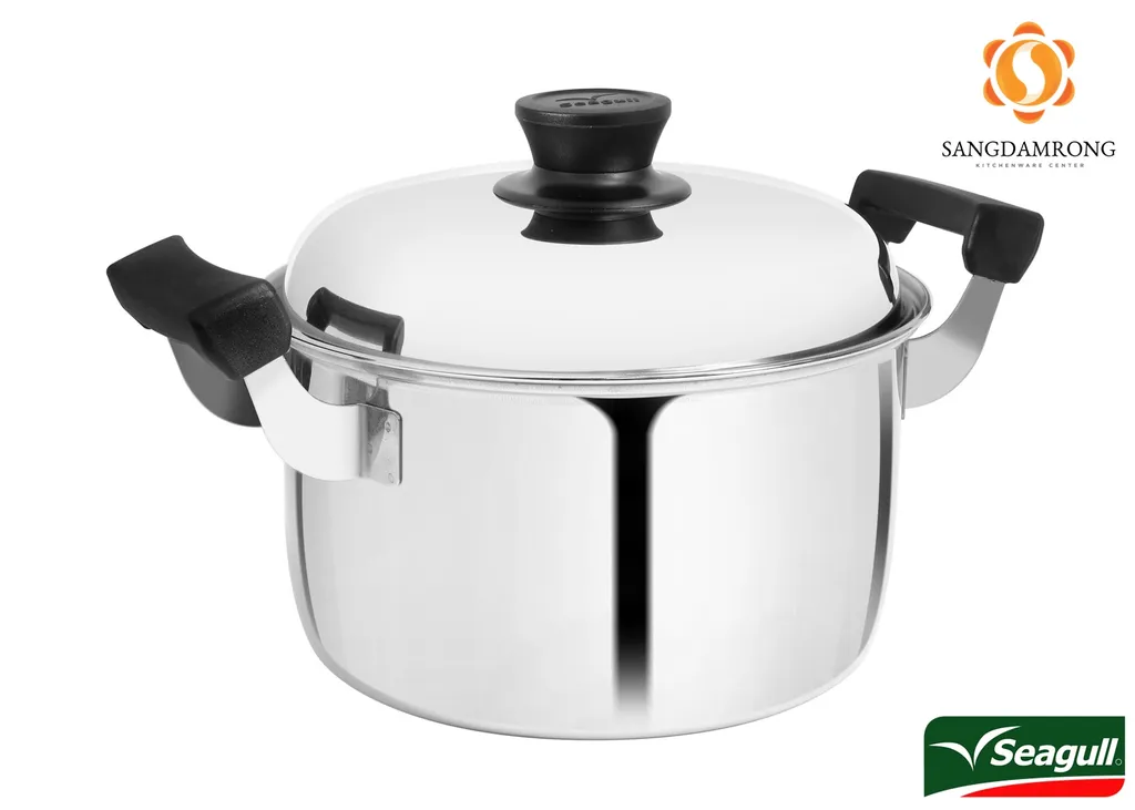 หม้อต้มโดม 22 ซม. #100389422 (1*6) (นางนวล)