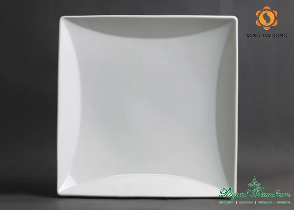 (B) #P6906 w/w จานพาสต้าเหลี่ยม 25*25cm. (1*12)