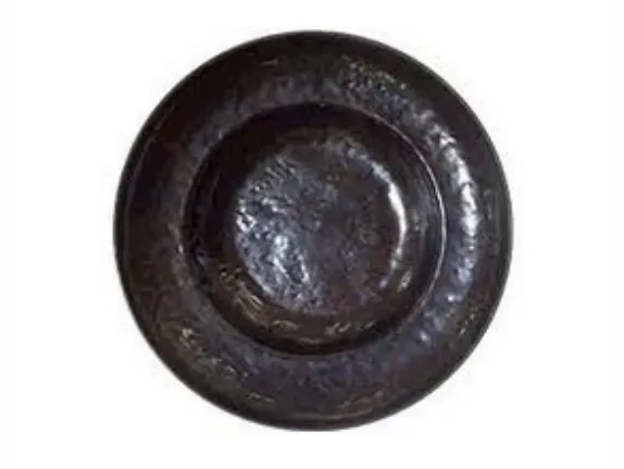 L530710 จานหลุม 10 นิ้ว สีช็อกโกเลต-ทอง