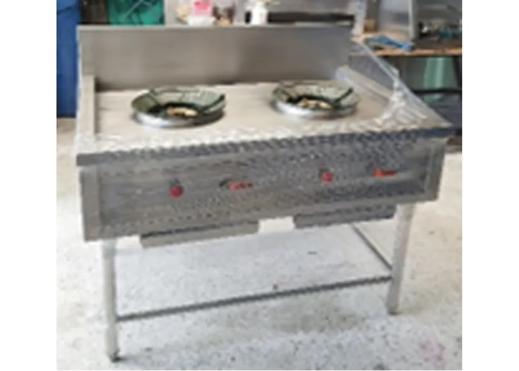 เตาไทย 2 หัว+ ก๊อกน้ำ (1000x750x(750+250)