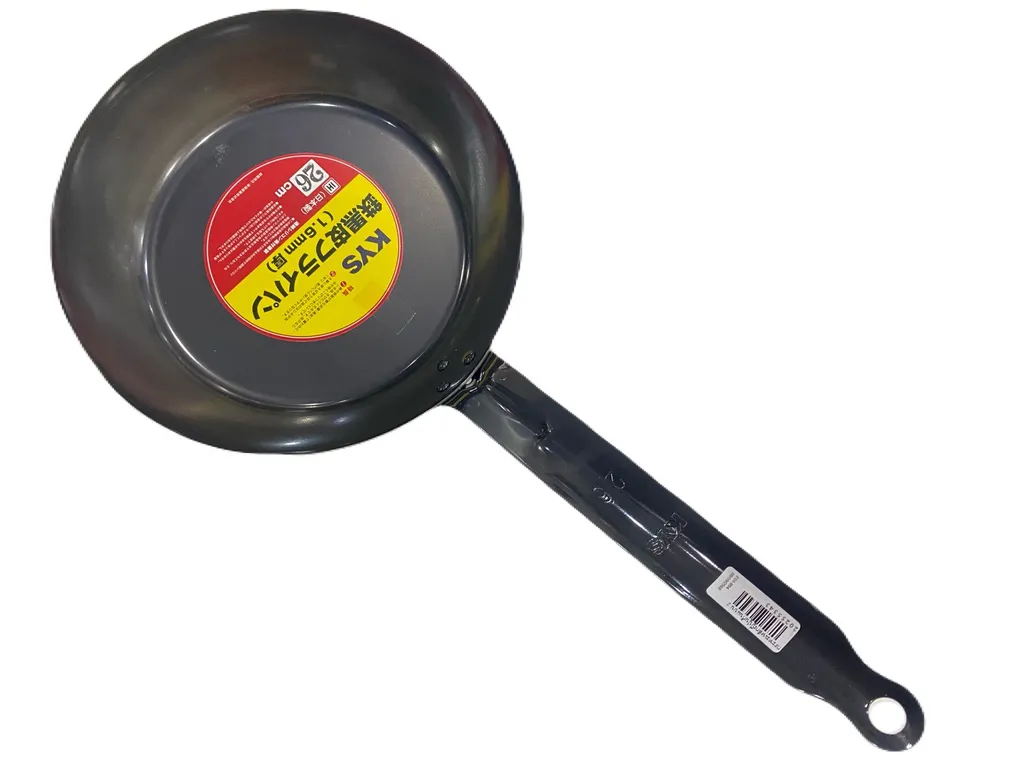 กระทะเหล็กญี่ปุ่นก้นแบน 26ซม. KJP0883