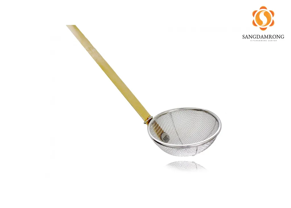 ตะกร้อลวกยำด้ามไม้ยาว 14ซม.Fofo