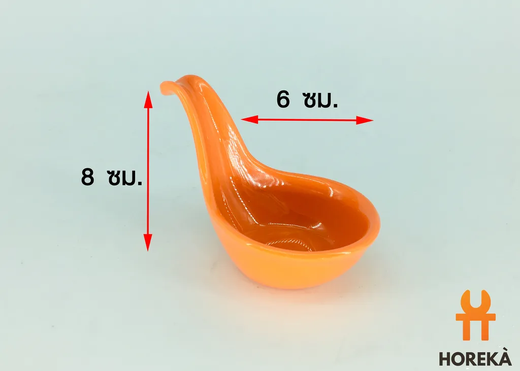 ช้อนคานาเป้เมลามีน สีส้ม 82007-1O