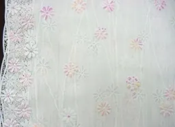 NXC-591 ผ้าลูกไม้ สีชมพู 50*2000 ซม.