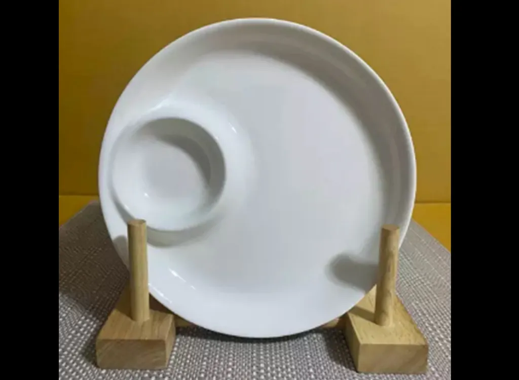 จานกลมหลุม10" พอร์ซเลน 02609100 (1*30)