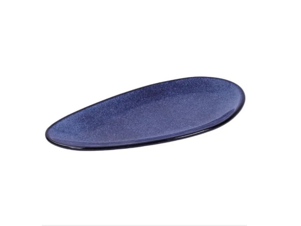 จานวงรี Deep Blue 10 นิ้ว #CRM0847