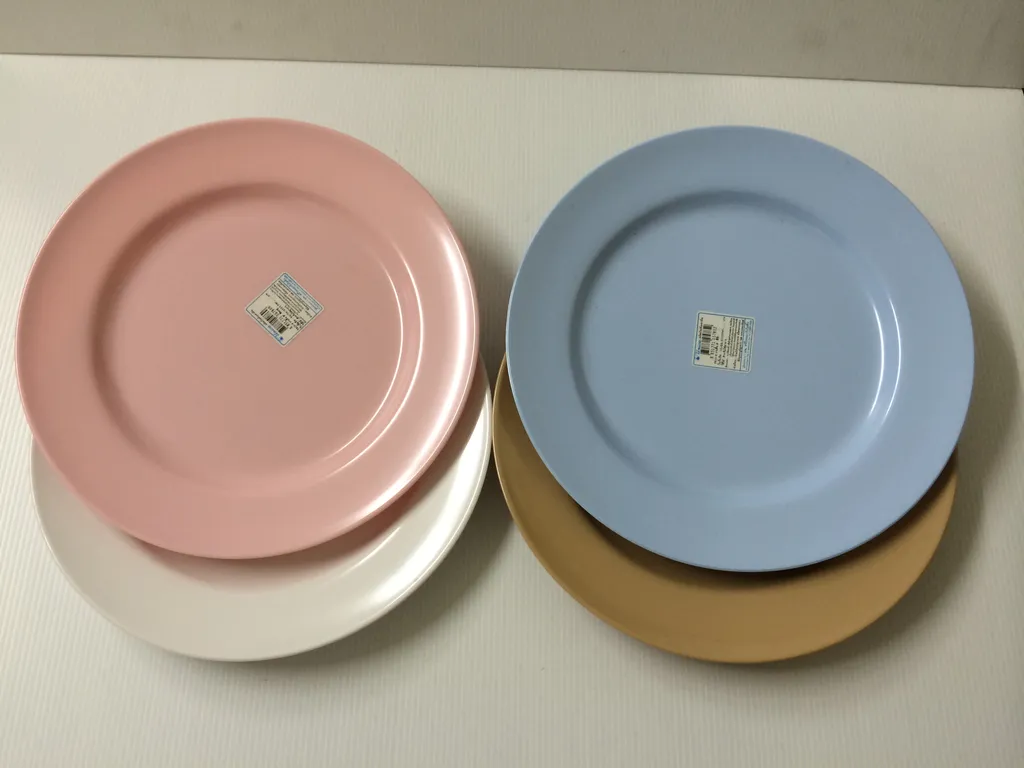 P910-9 จานตื้น ชมพู (1x12)