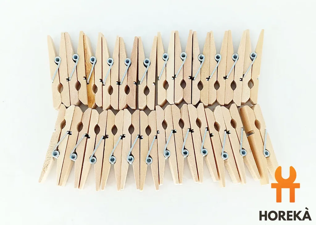 ที่หนีบสีไม้ 3.5 ซม. (20/แพ็ค)