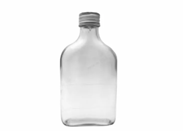 WG-07-057 ขวดแก้ว 85 ml.แบบกั๊ก ฝาเงิน/ทอง 1*152