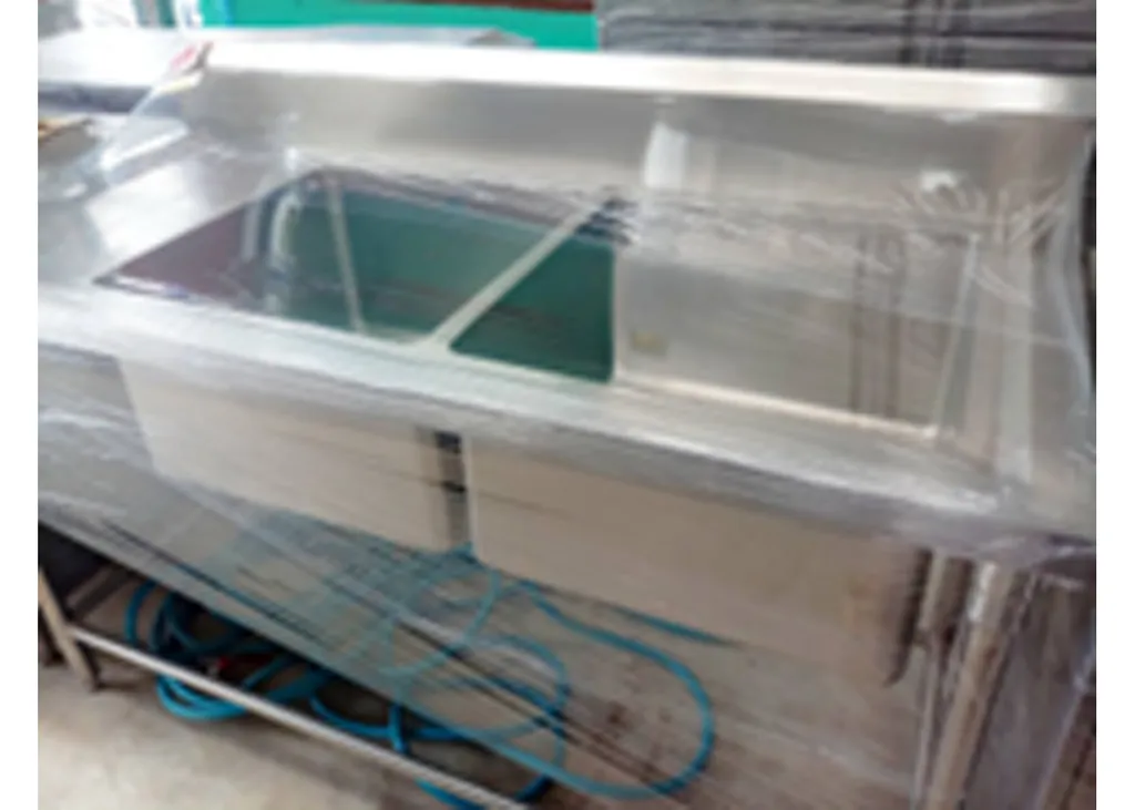 ซิงค์ล้างจาน 2 หลุม (1900x750x(850+150) MM.) #KA-15