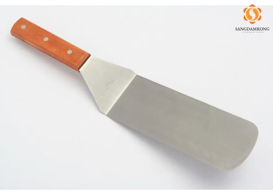 #SCR-L ตะหลิวเทปันยากิด้ามไม้ใหญ่