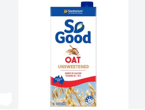 โซกูด ข้าวโอ๊ต สูตรไม่มีน้ำตาลทราย 1 ลิตร (1*12)