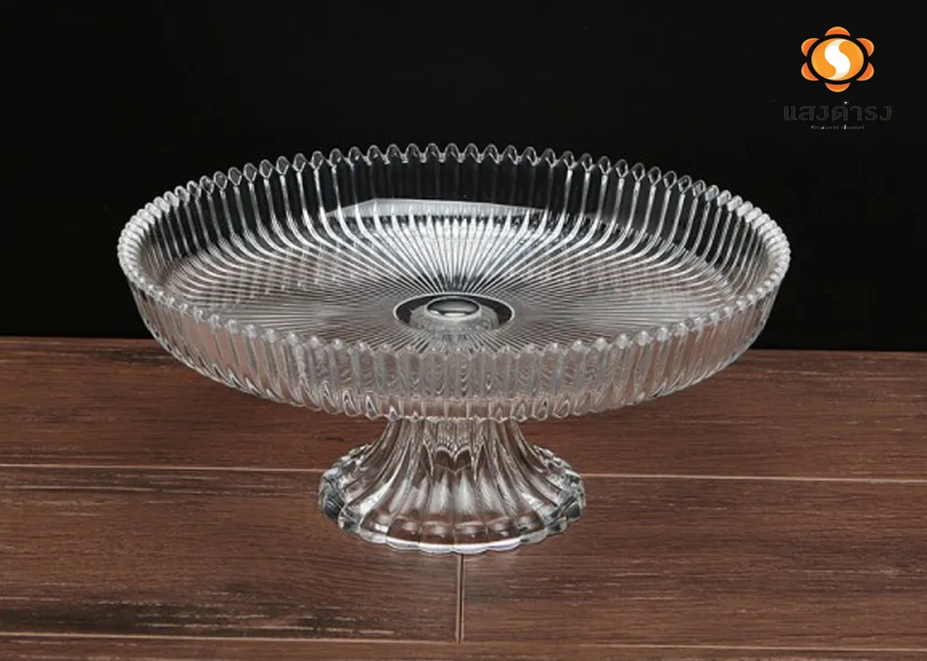 #ADPW-13S พานใส่อาหารอคิลิค 34ซม.(จาน+ขา)#8222/#8225