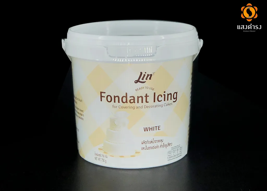 น้ำตาลคลุมเค้ก สีขาวกระปุก 750 ก. (1*12)