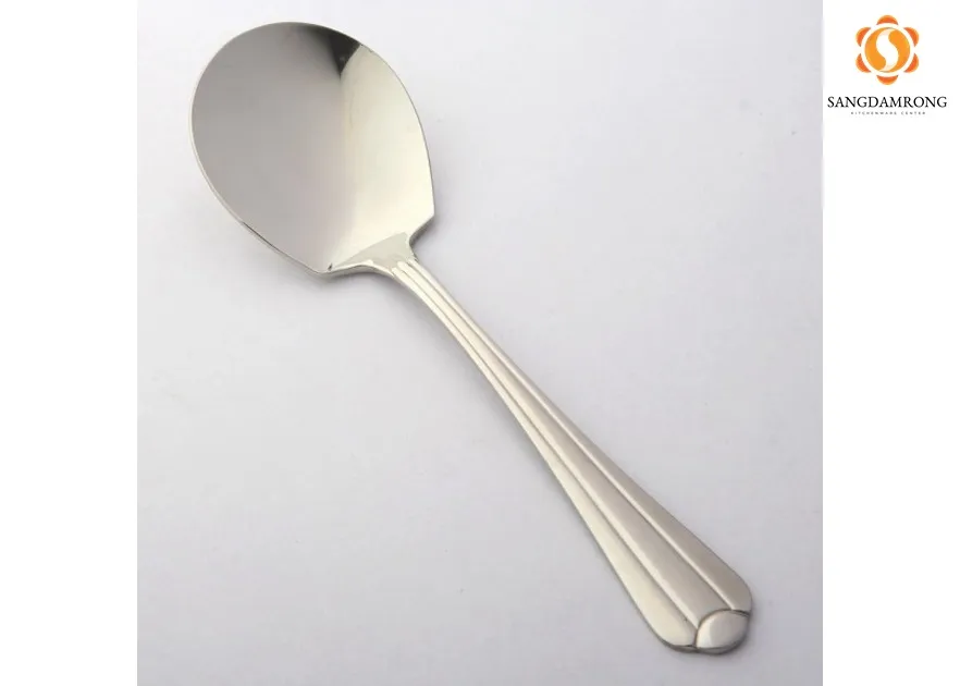 (D) 99-17 ช้อนเสริฟ ลายอินทนนท์ (5.8x20.3cm.)