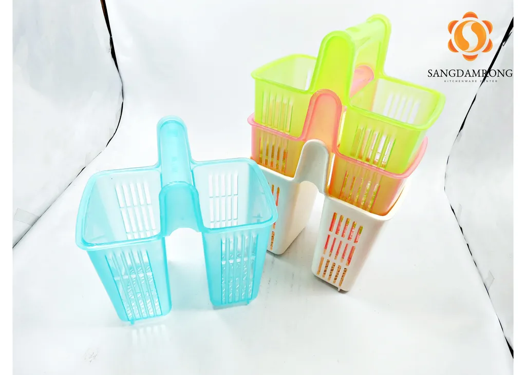 ที่ใส่ช้อน 2 ช่อง 1193 (9.2x14.7x16cm.)