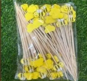 ไม้จิ้มแฟนซี 12 ซม. แบบ B - ผึ้ง (1*100)